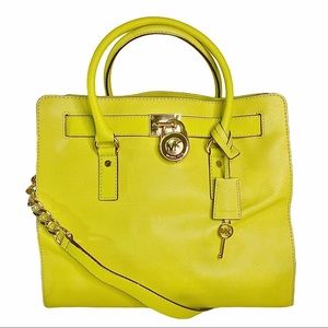 Authentic Michael Kors Apple Green Hamilton Tote